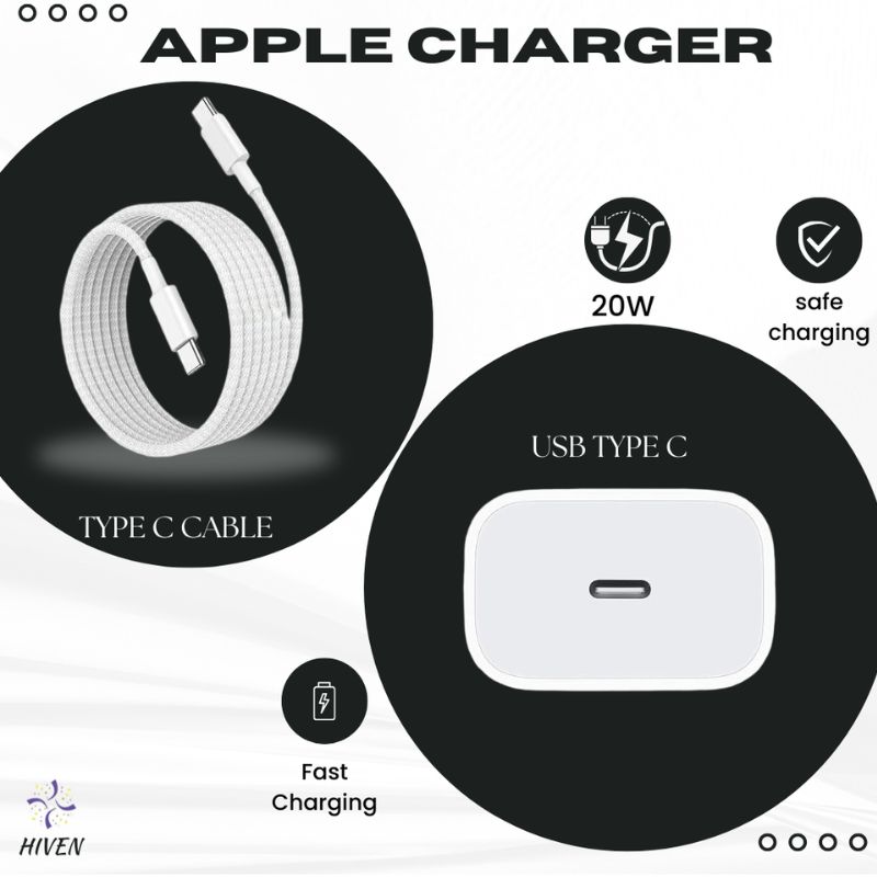i phone original 20W Adapter for iPhone 17/17 pro,16/16 Plus/16 Pro/16 Pro Max, 15/15 Plus/15 Pro/15 Pro Max with type-c cable - Image 2