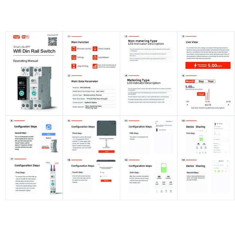HIVEN-63A WiFi Smart Switch with Power Monitoring - Image 3